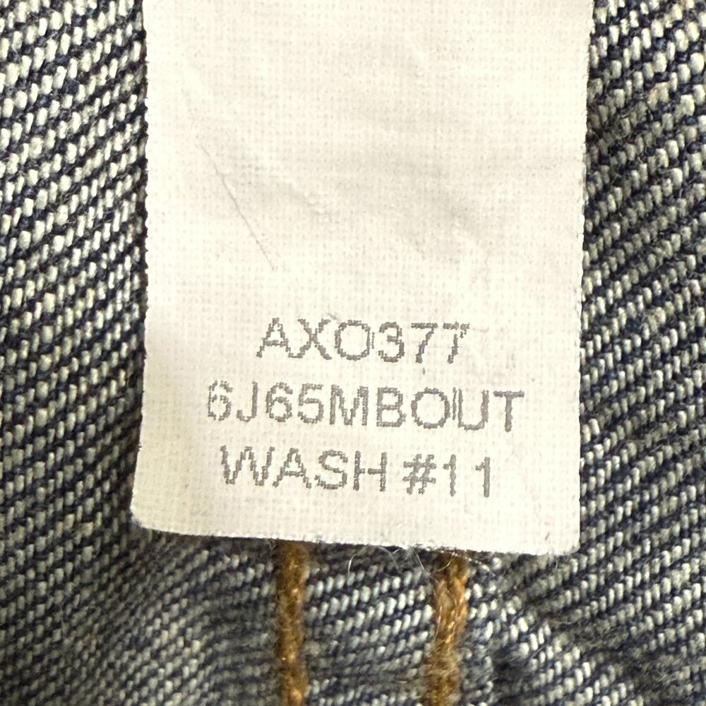 NWT Armani Exchange Mens J65 Easy Fit Jeans 38x32 Dark Wash Low Rise Straight - Picture 7 of 10